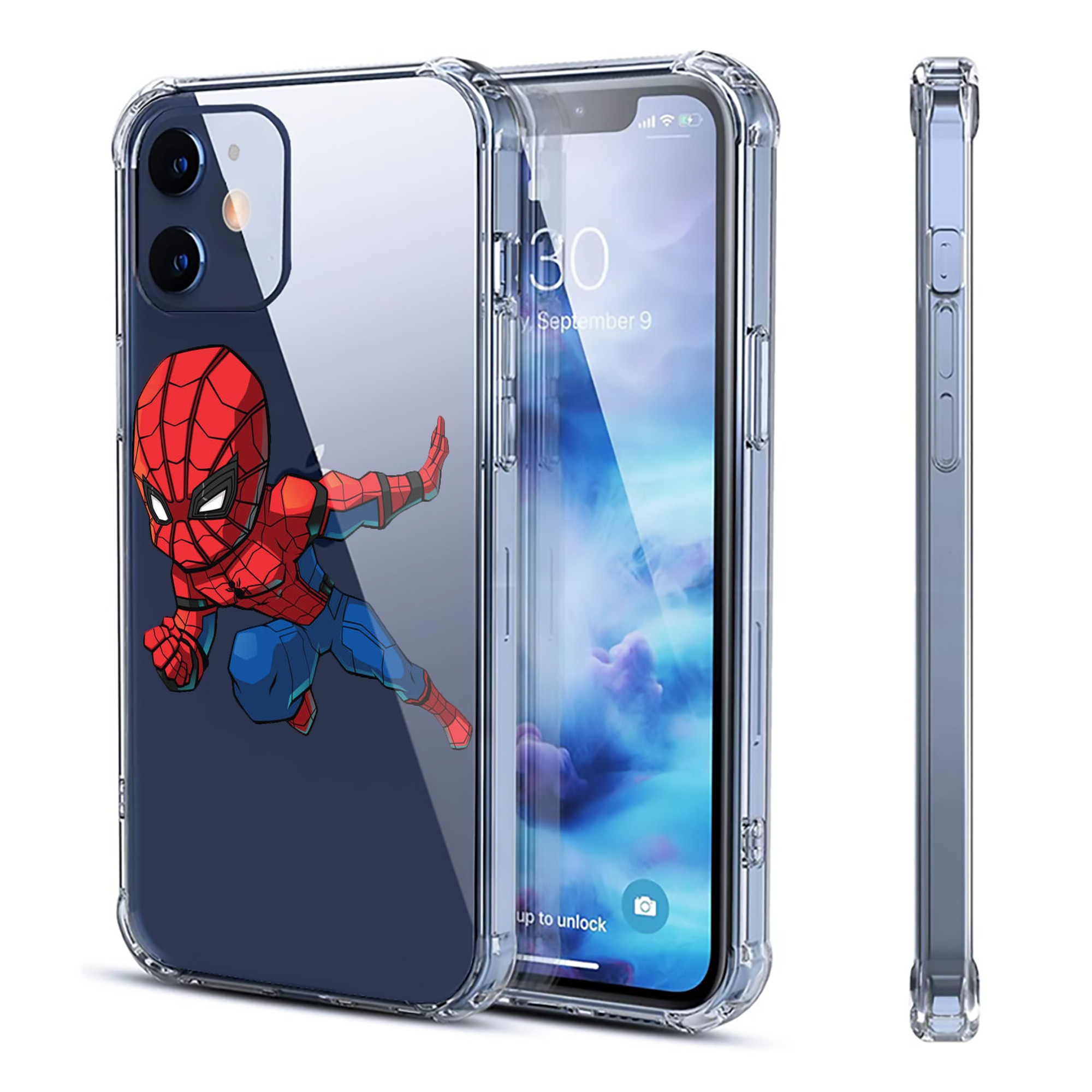 （画像用） アベンジャーズ The Avengers 【iPhone 12シリーズ対応】透明スマホケース（クリアソフトケース）